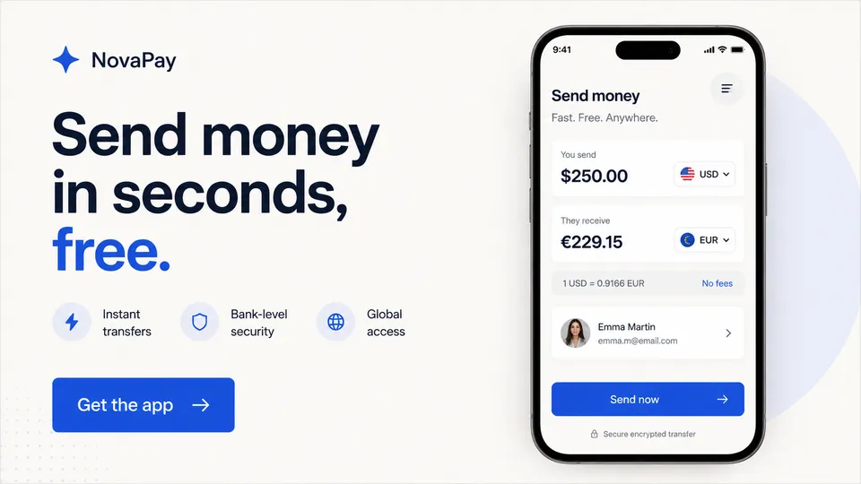 Served ad — NovaPay fintech app